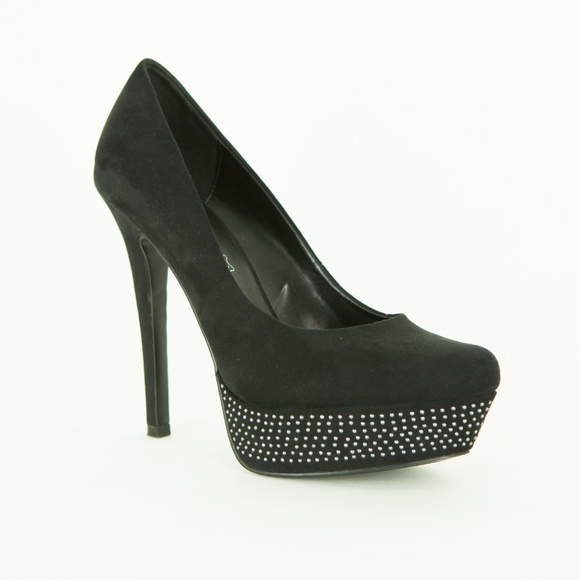 Aldo Shoes - ALDO Platform Benicek PUMPS Silver Studs Size 7